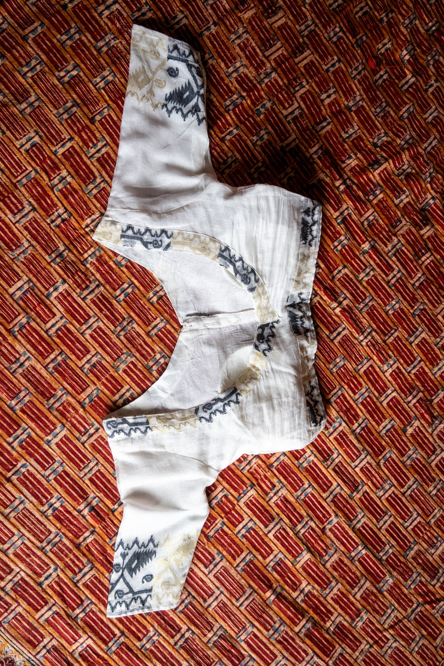 White Jamdani Blouse