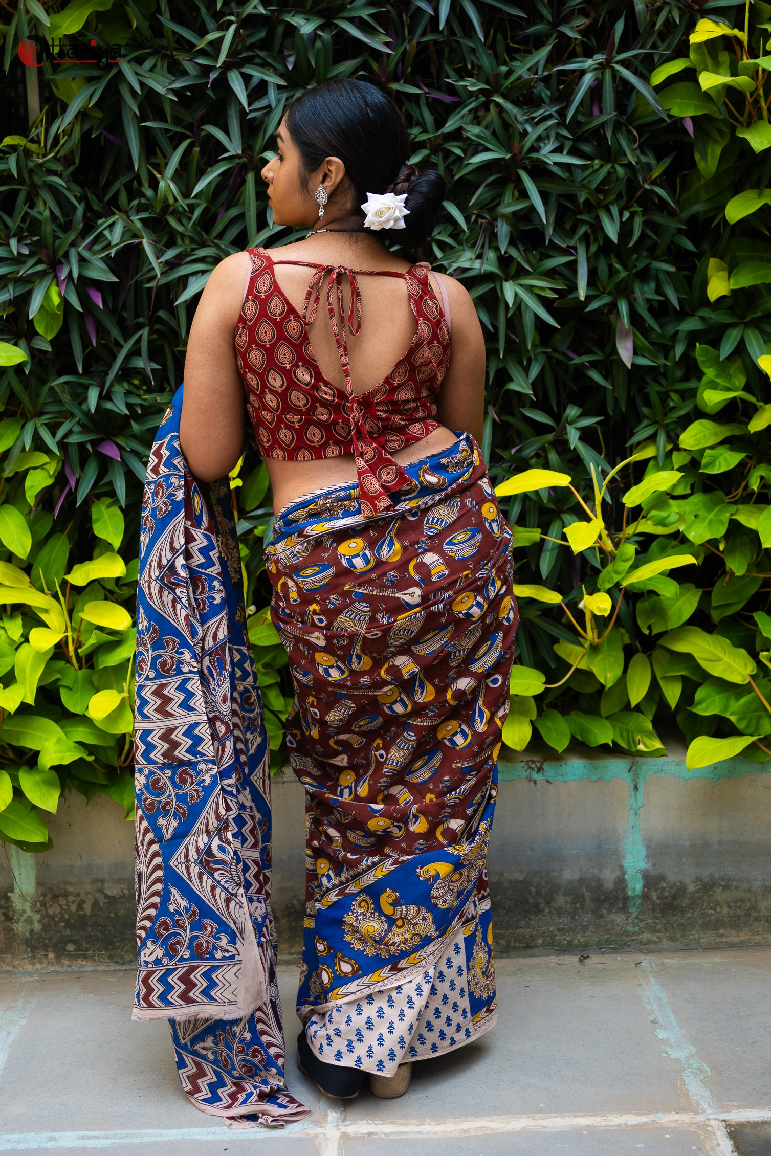 Kalamkari blouse - Uttariya