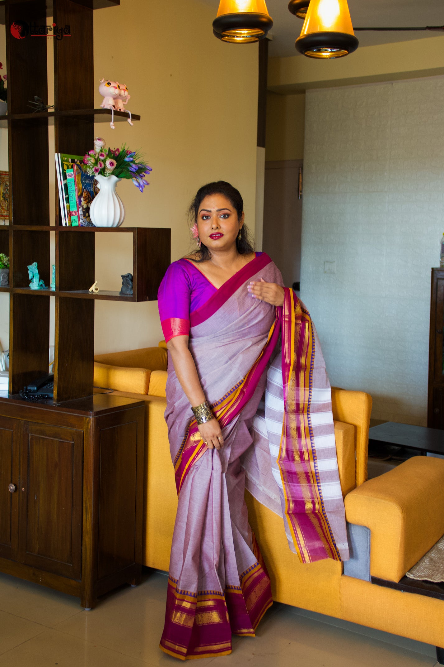 Enchanting Dusk Cotton Saree