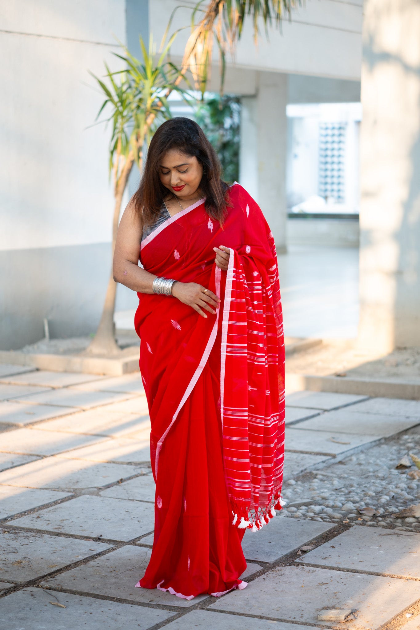 Rubani Jamdani Saree - Uttariya