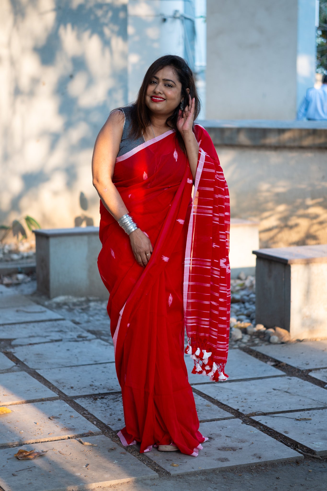 Rubani Jamdani Saree - Uttariya