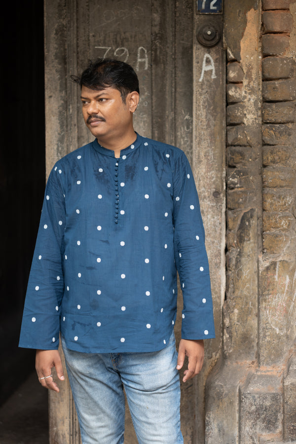 Nakshatra — Handwoven Cotton Short Kurta