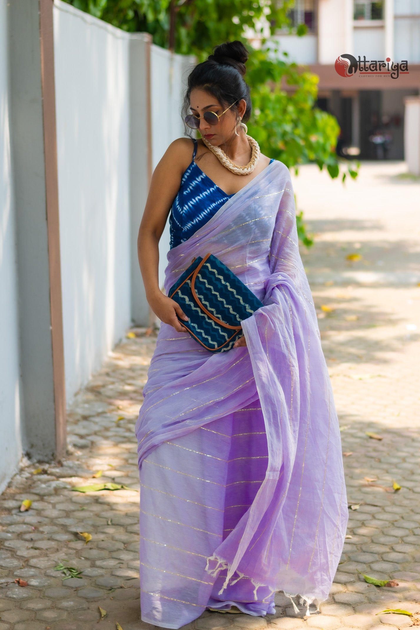 Mauve Maffin Saree
