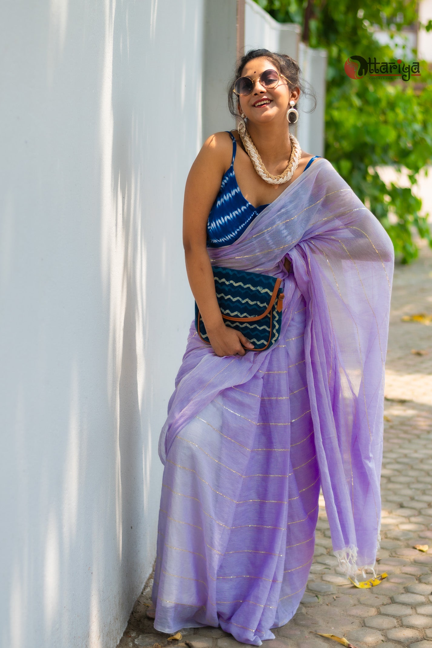 Mauve Maffin Saree