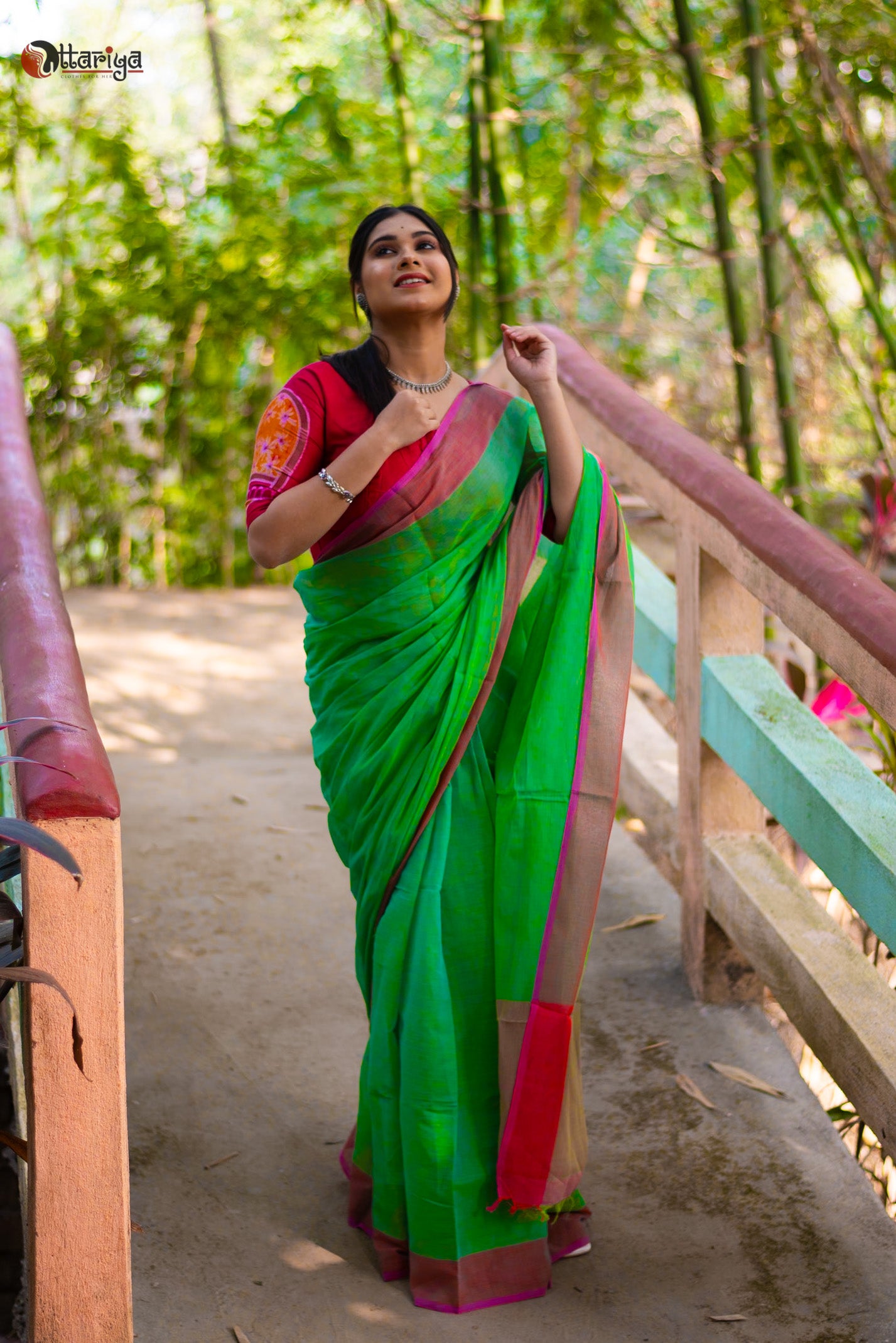 Green Banya Dreamy Cotton Saree