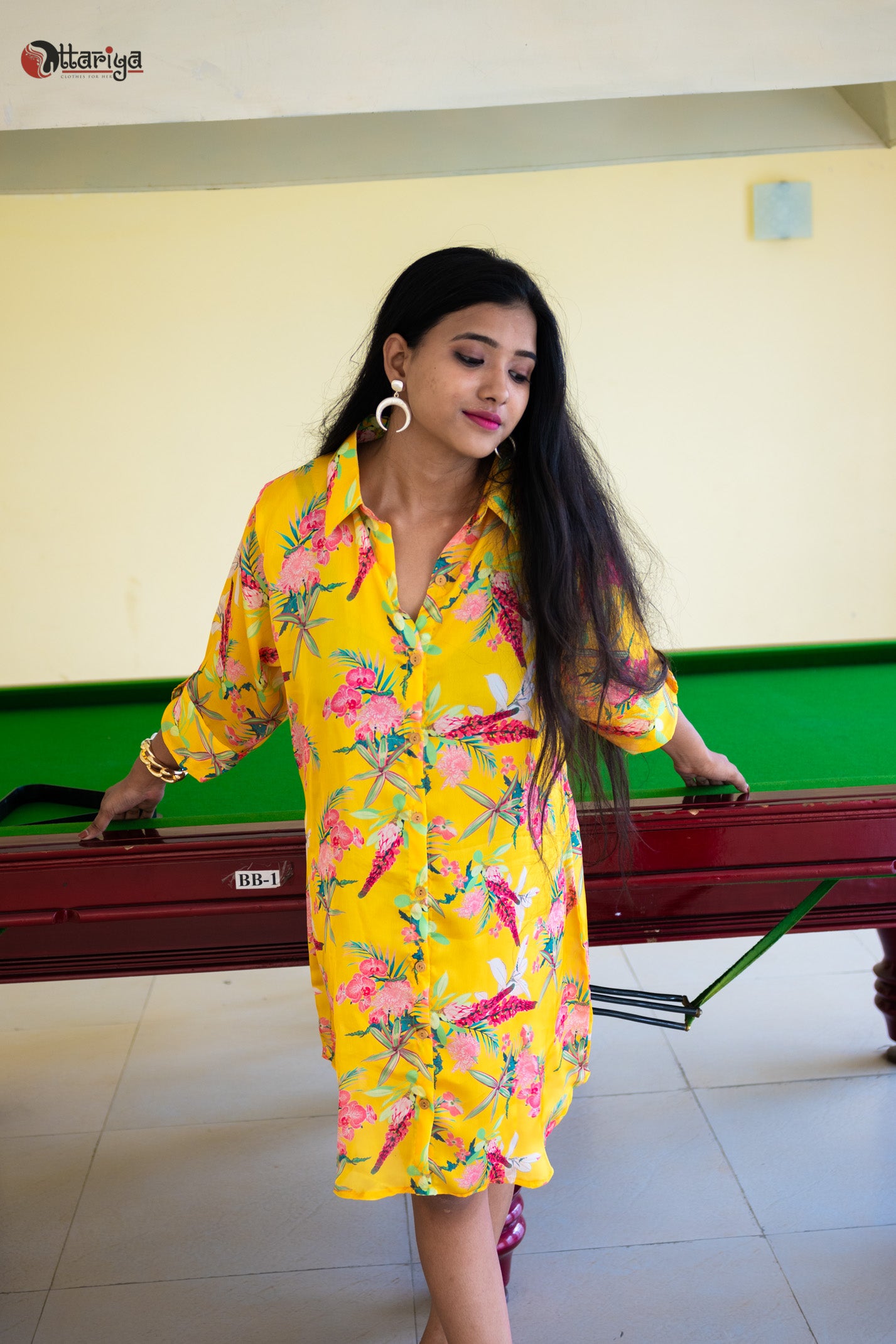 Sunehri Saaj Printed Maslin Silk Dress - Uttariya