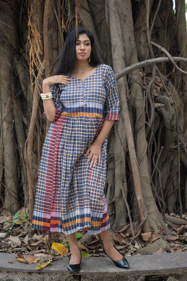 Shrabon — Handwoven Gamcha Cotton Dress