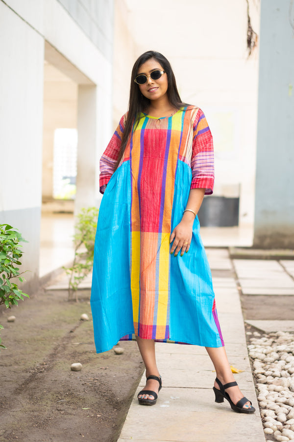 Rongmela Gamcha Cocoon Dress