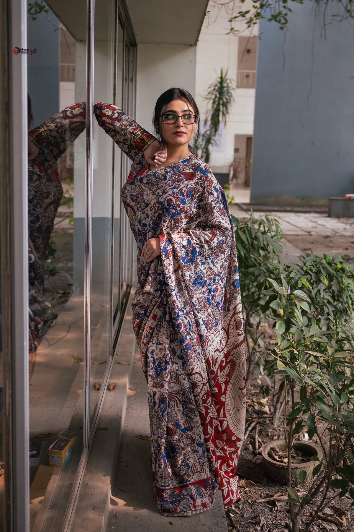 Raj Kahini Kalamkari Saree
