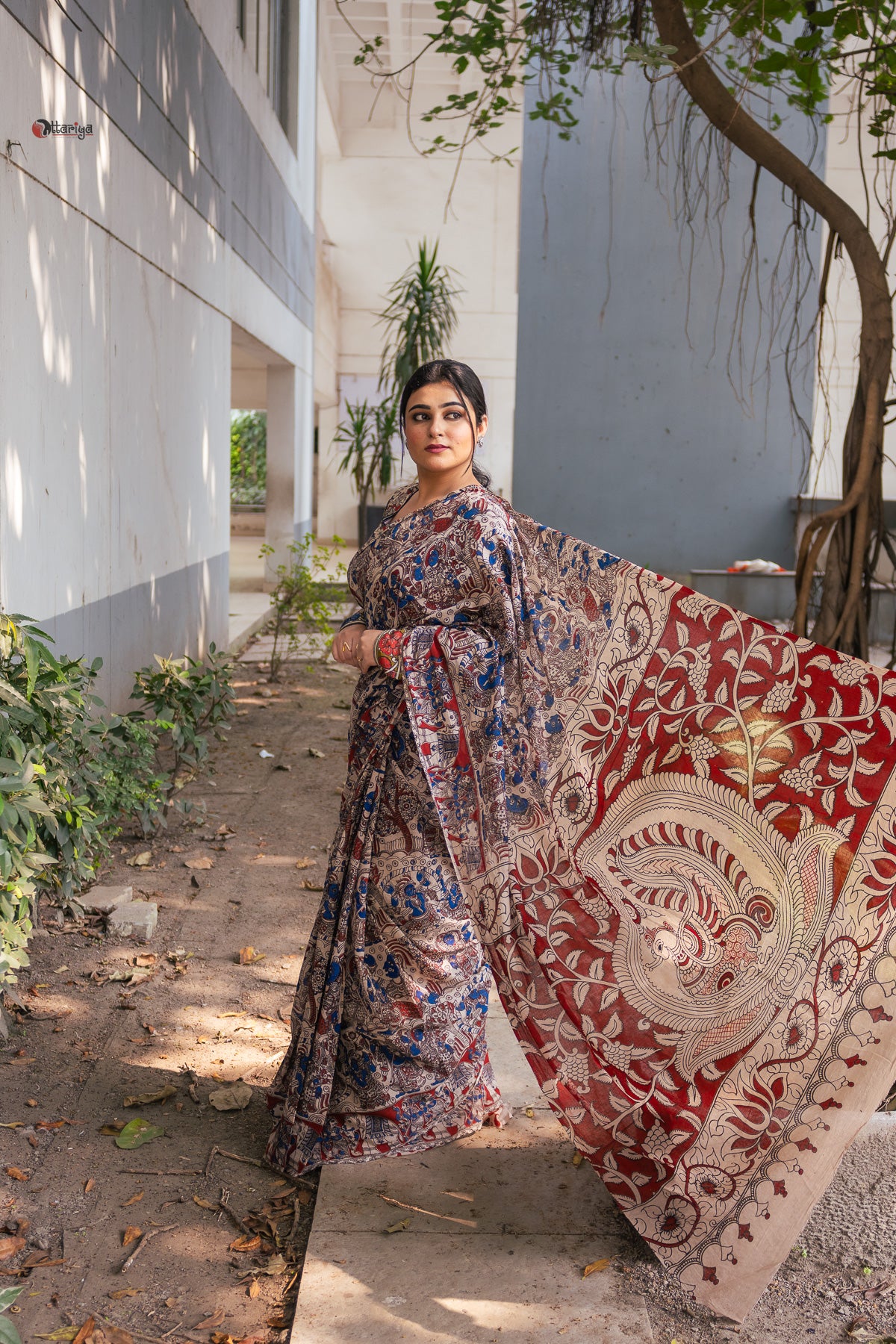 Raj Kahini Kalamkari Saree