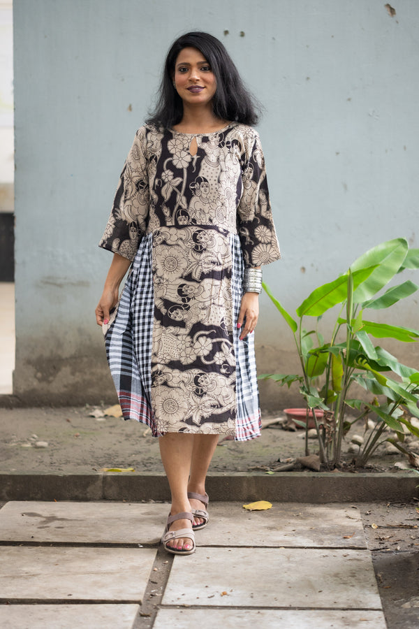 Yatra — Hand Block Kalamkari Cotton Dress
