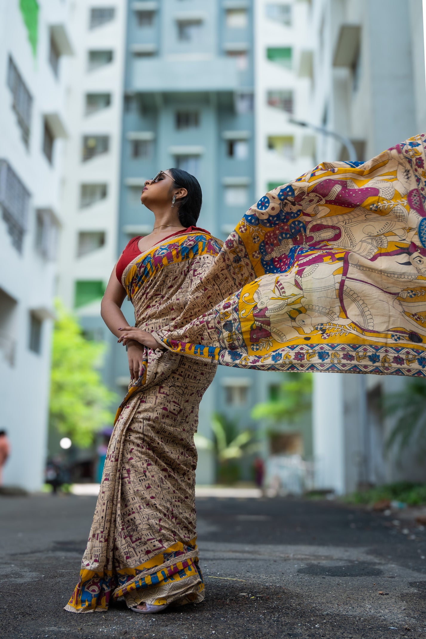 City of era kalamkari Saree