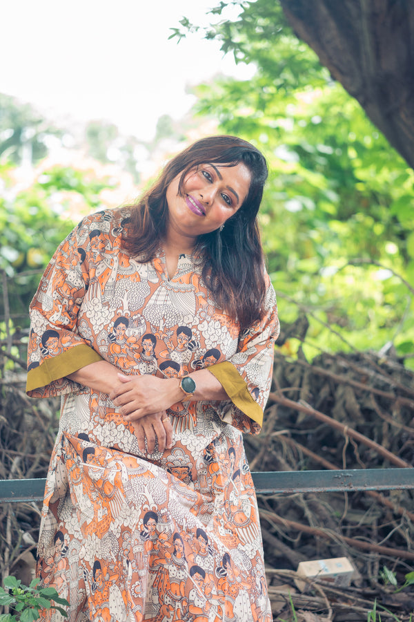 Leela Silk Kalamkari Kurta
