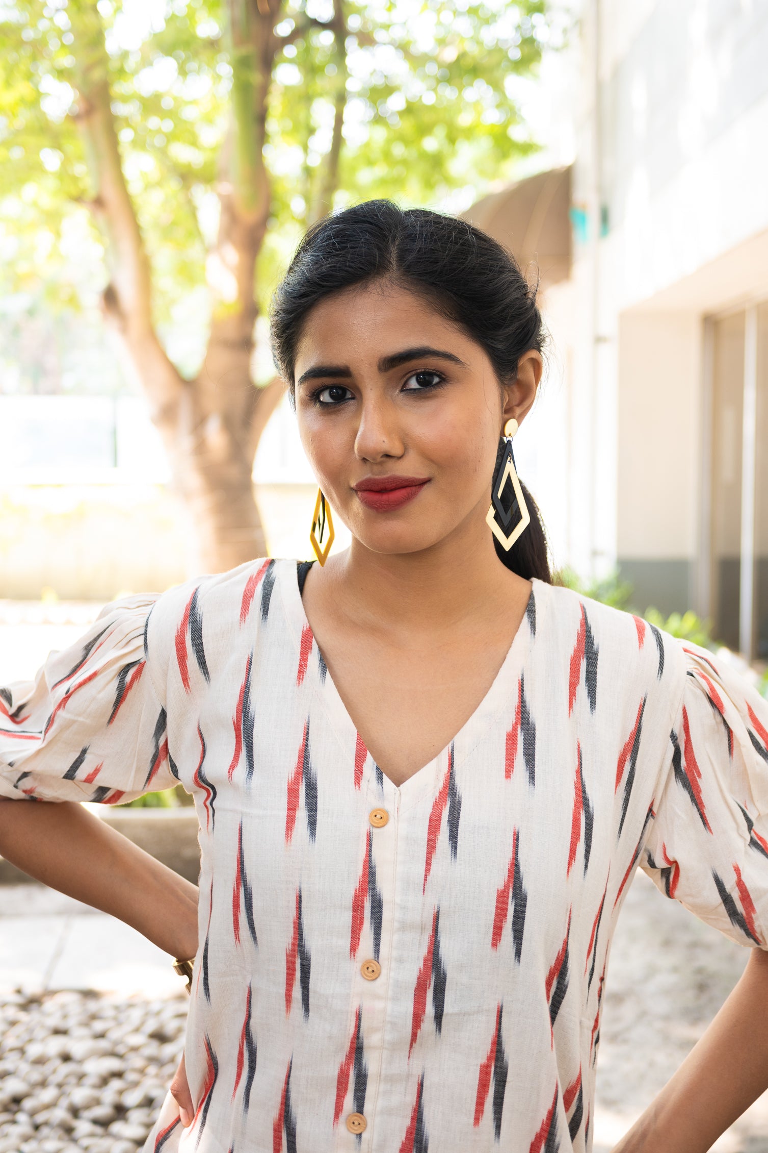 Chandrika Ikkat Cotton Co ord Set