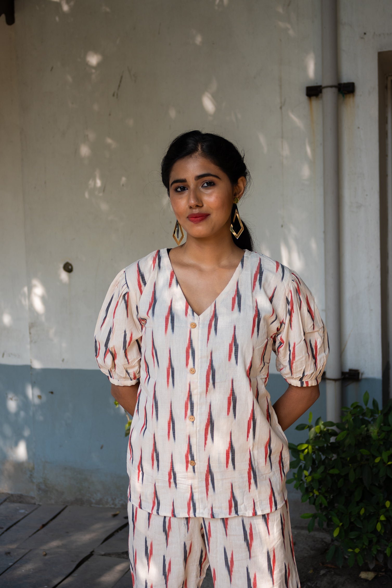 Chandrika Ikkat Cotton Co ord Set