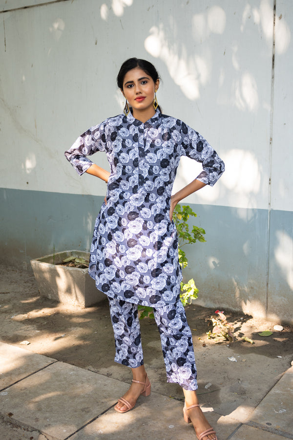 Jongla Silk Co ord Set - Uttariya