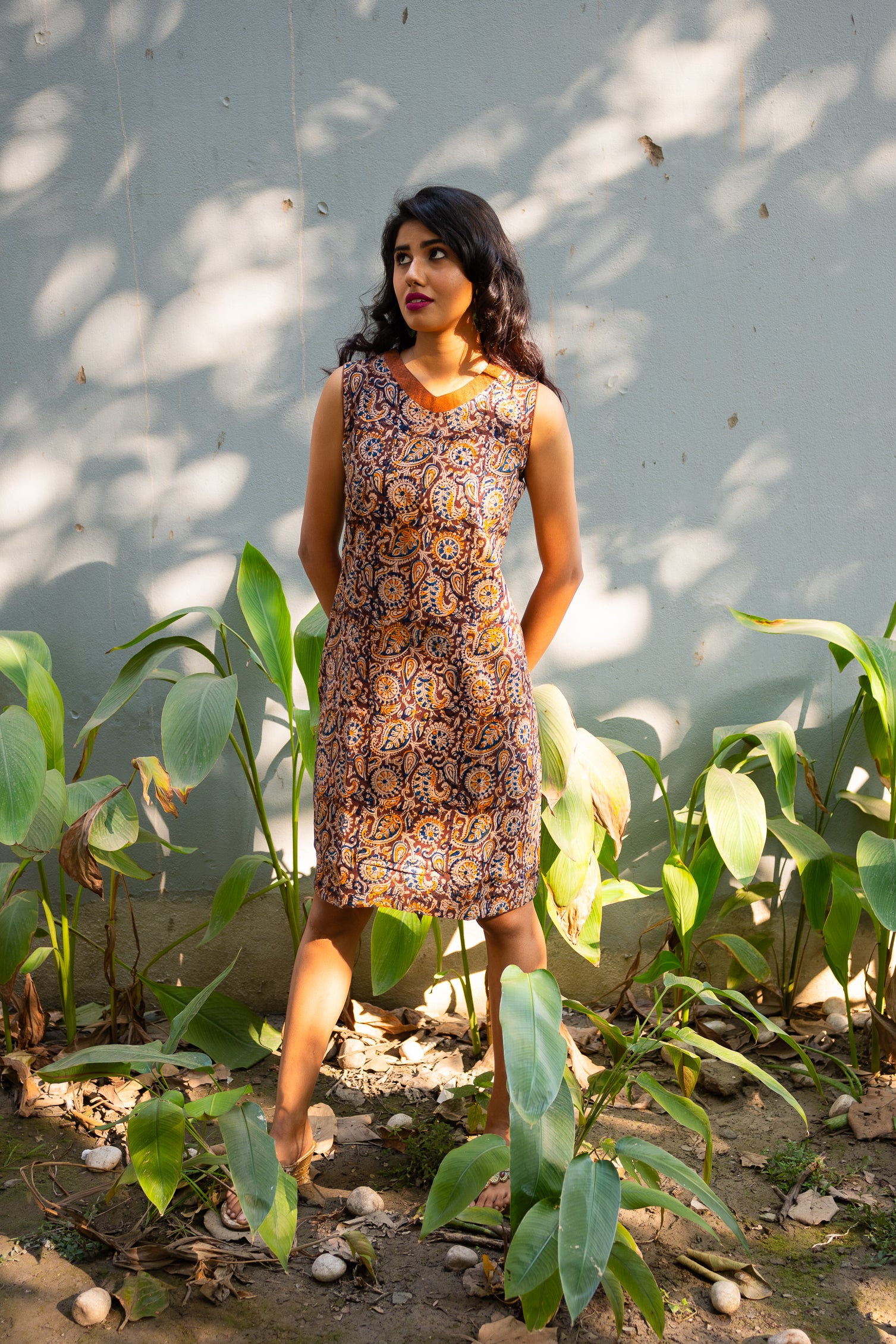 Kalamkari A line Dress