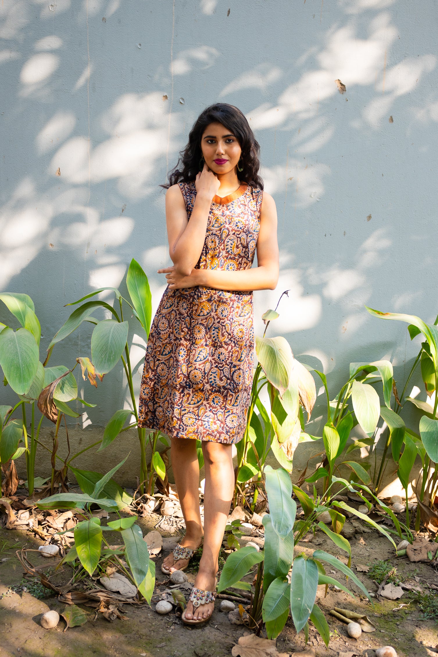 Kalamkari A line Dress