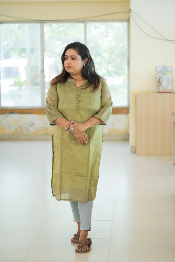 Haritima Handwoven Cotton Kurta