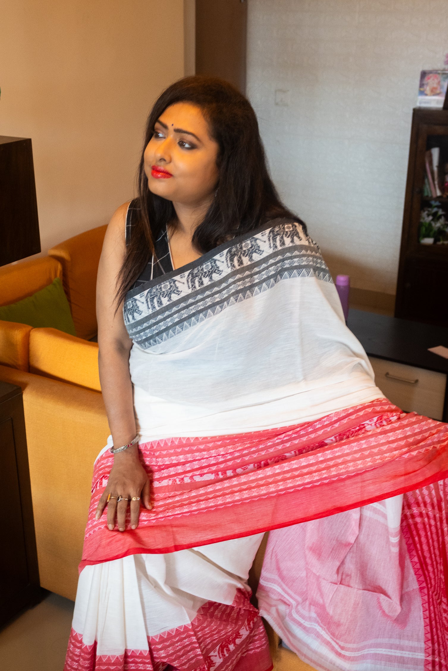 Bengali Tradition Monoroma Pure cotton Saree