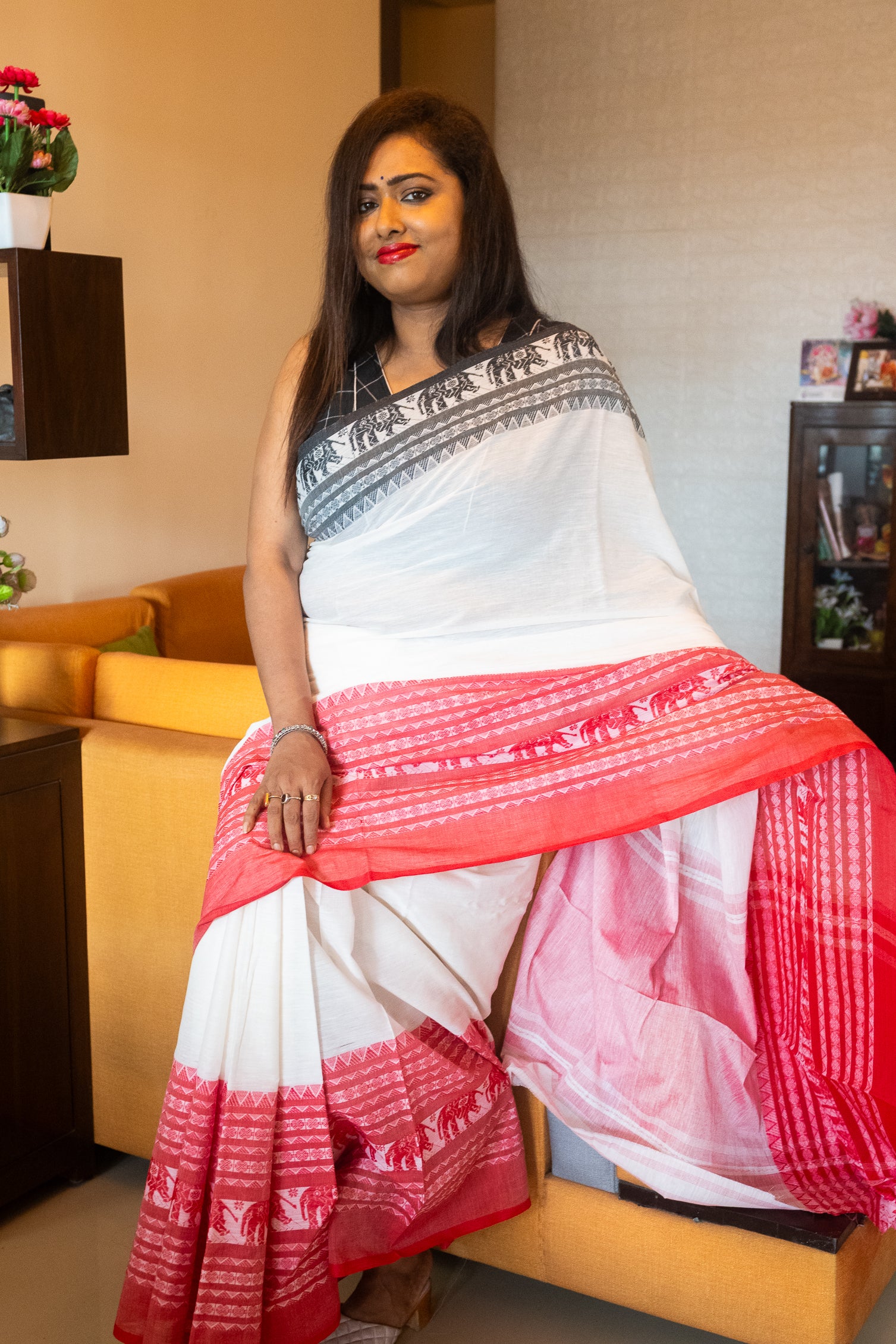 Bengali Tradition Monoroma Pure cotton Saree