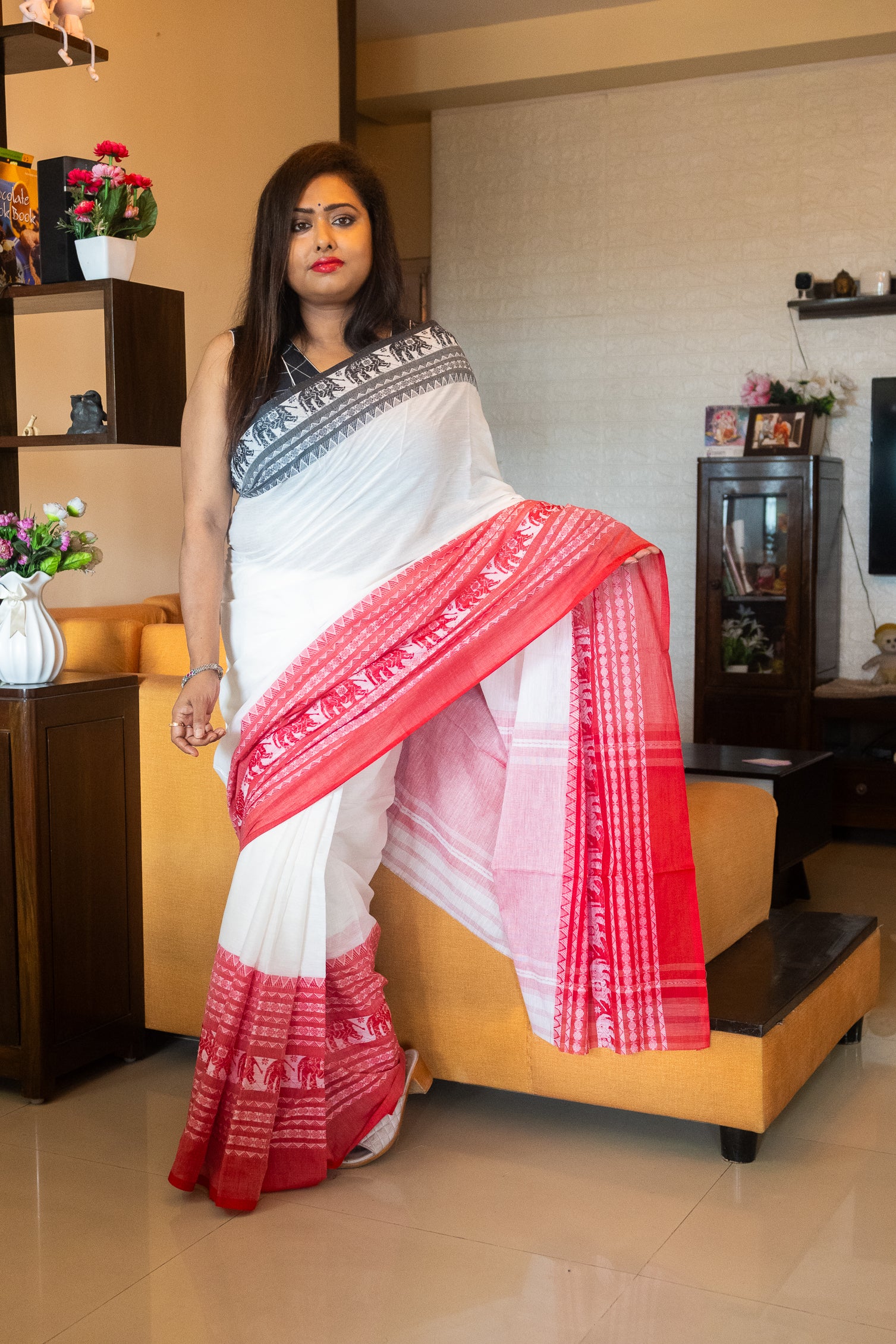 Bengali Tradition Monoroma Pure cotton Saree