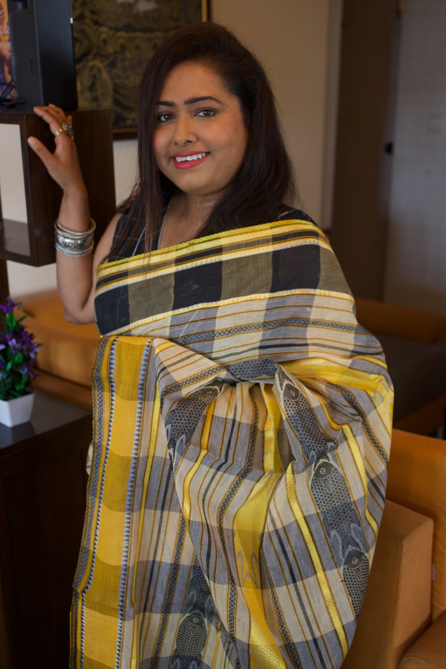 Bengal Blossom Elegance Saree