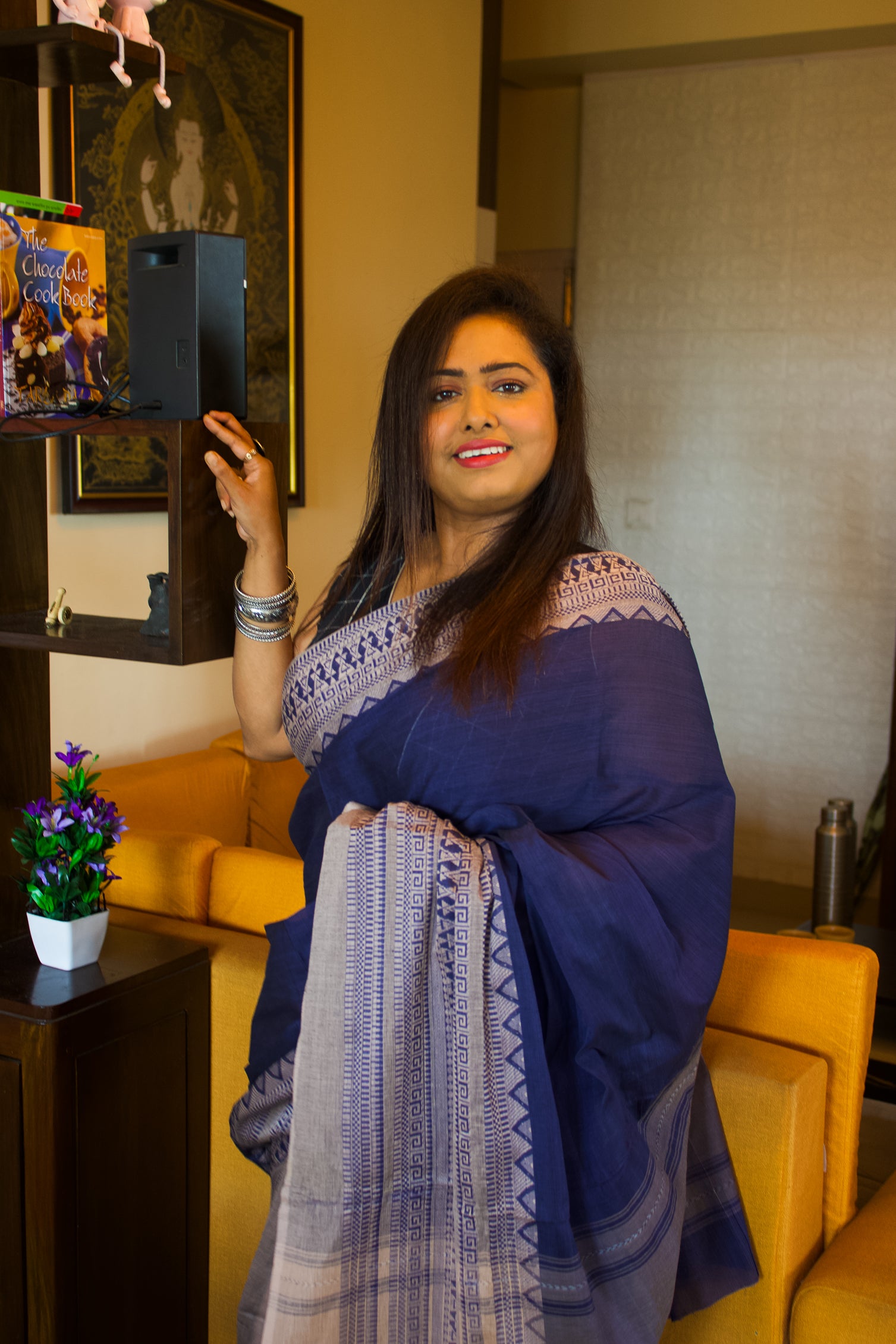 Sunset Serenity Cotton Saree