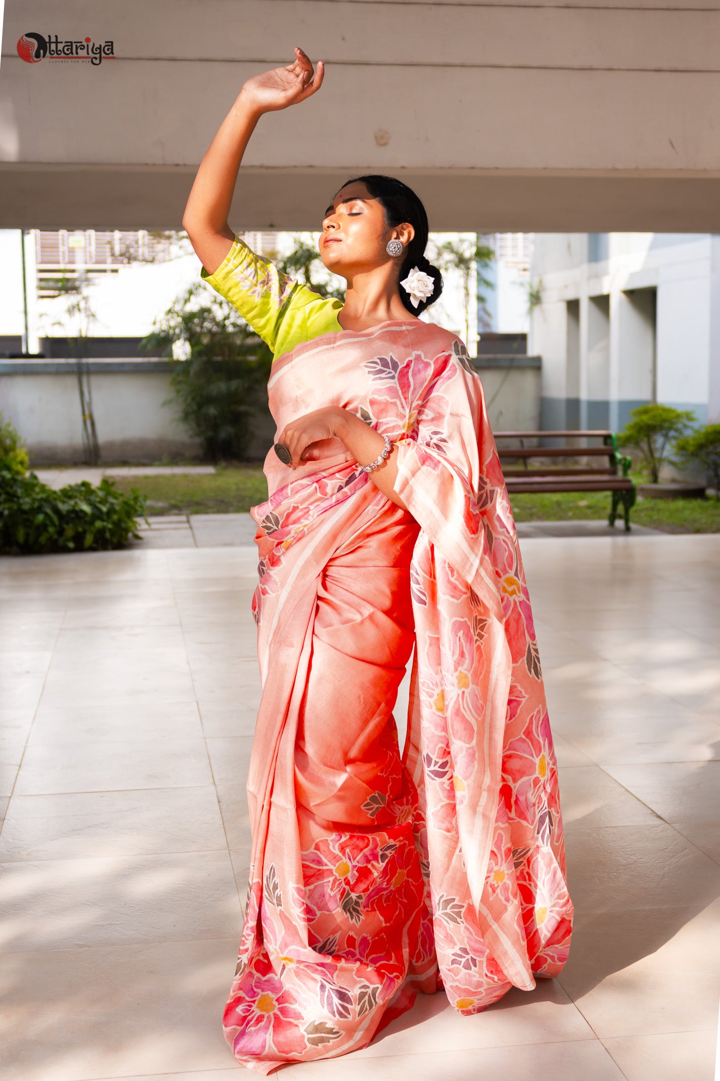 Mystic Blossom Elegance Saree