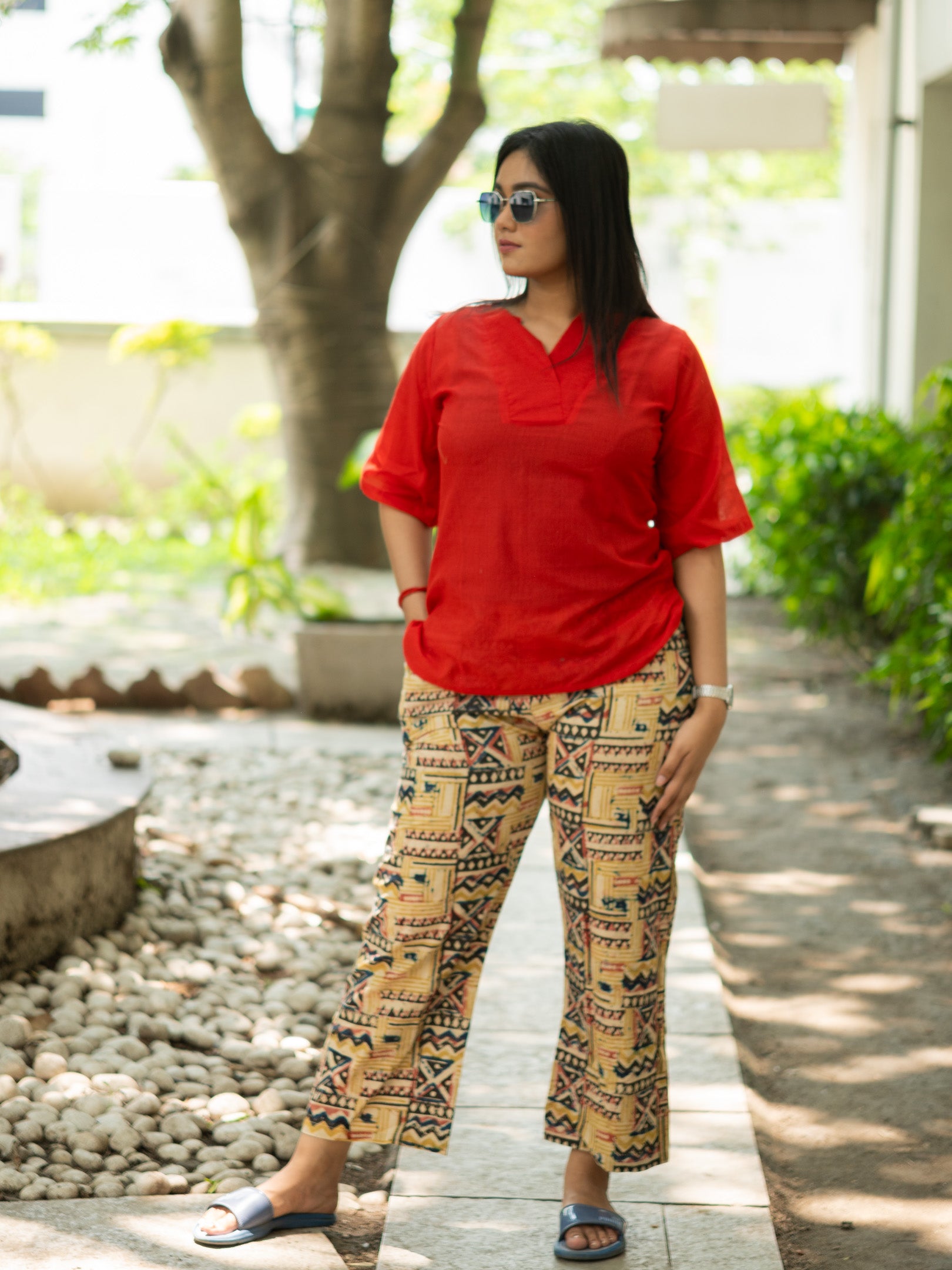 Khadi Kalamkari Co ord set