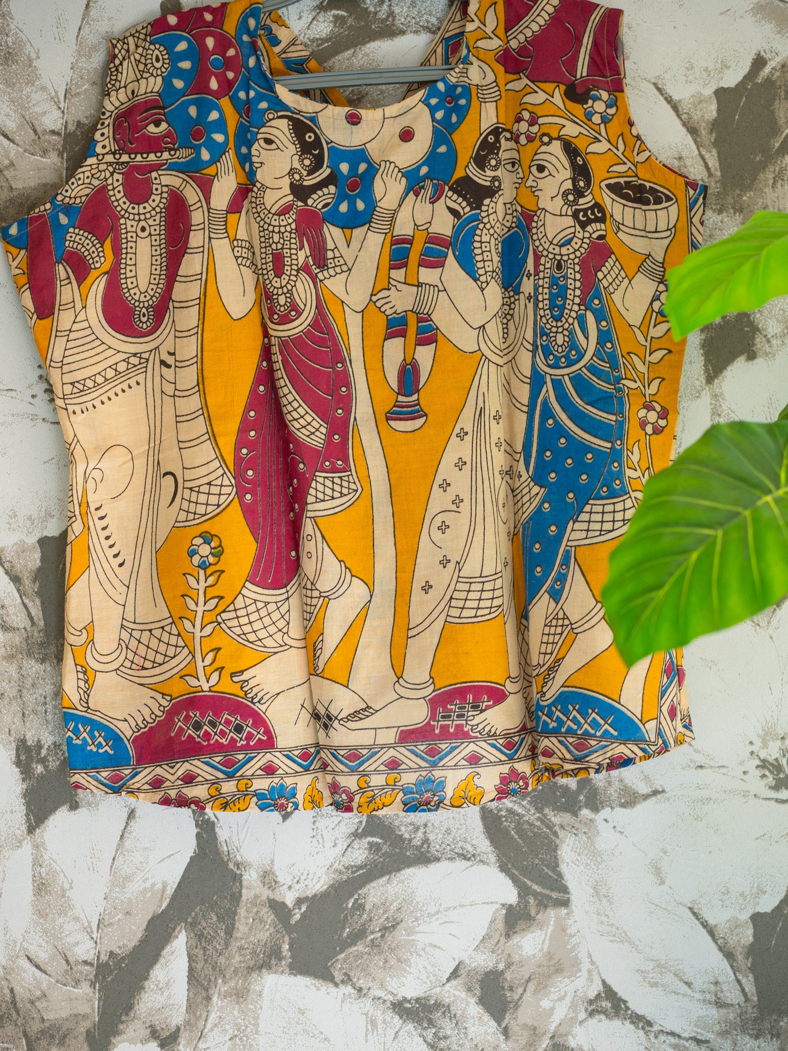 Kalamkari Sleeveless Top art