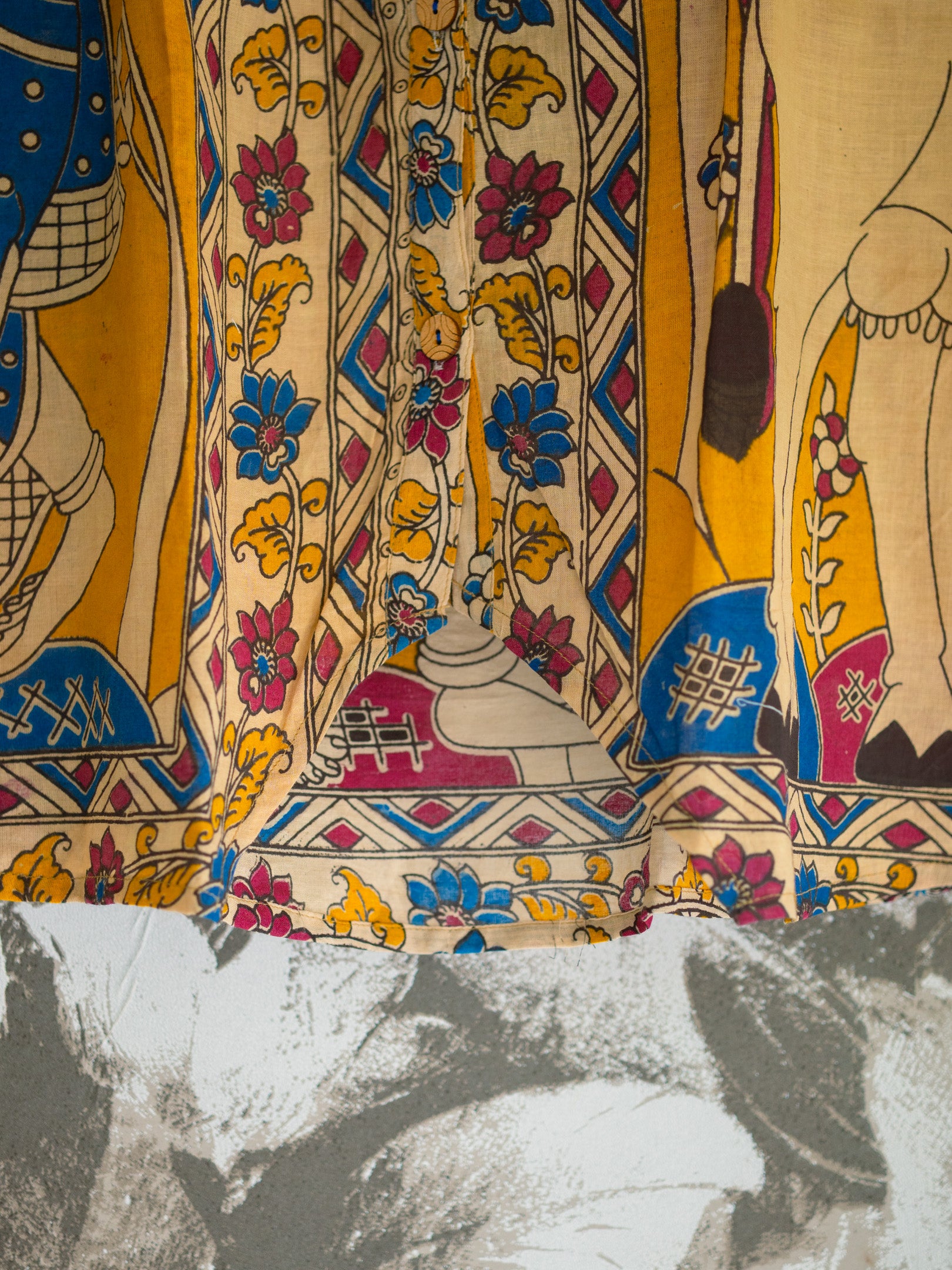 Kalamkari Sleeveless Top art