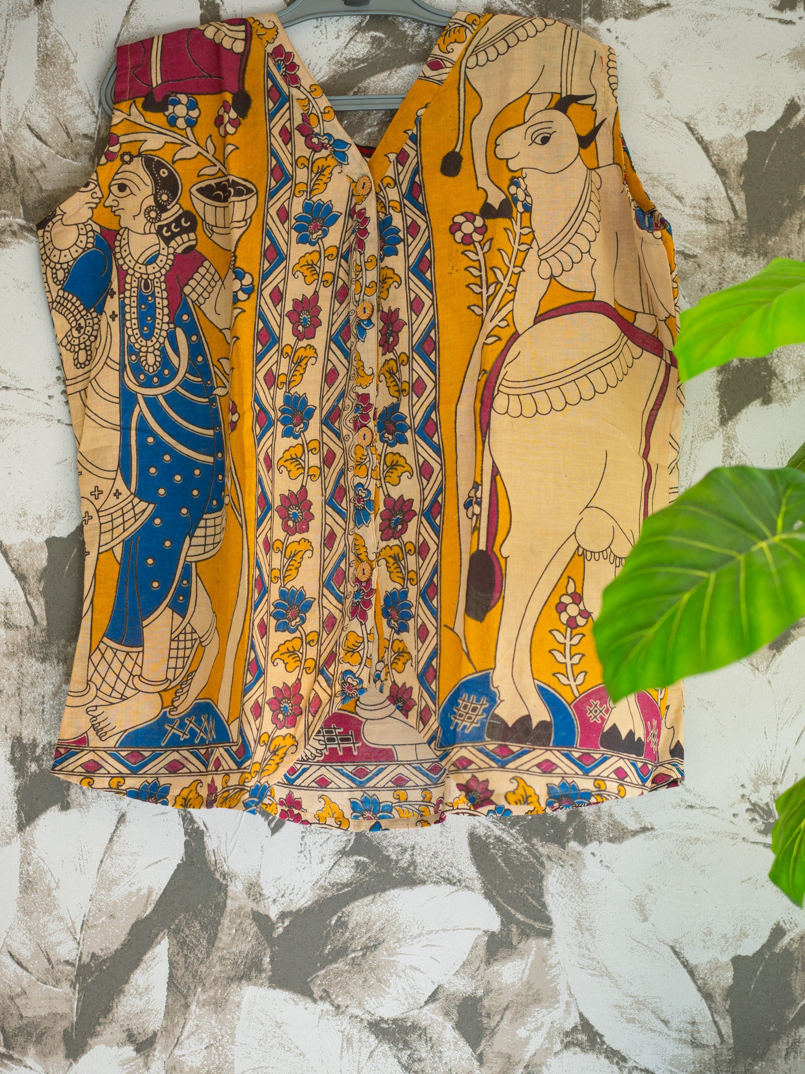 Kalamkari Sleeveless Top art