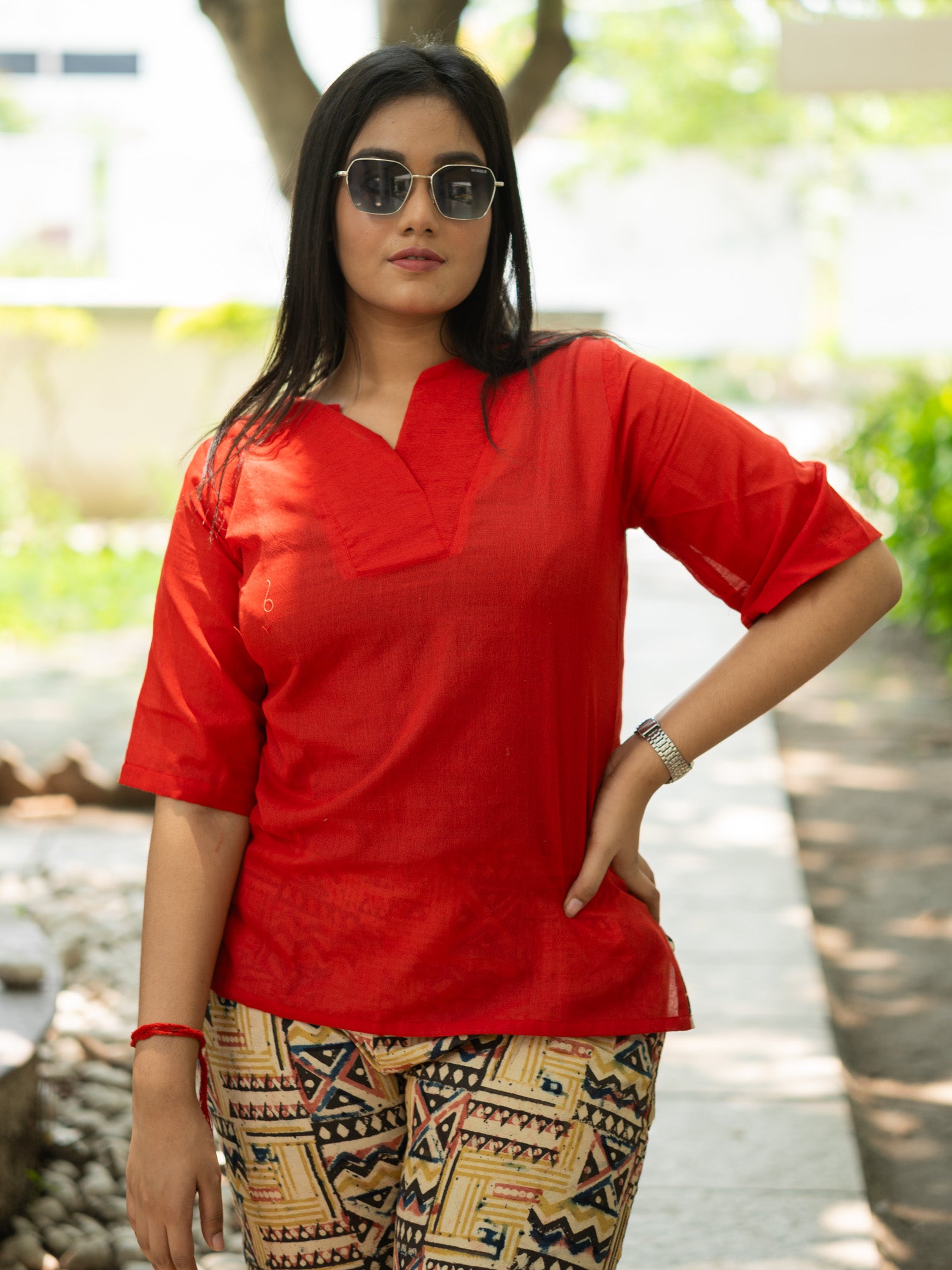 Khadi Kalamkari Co ord set