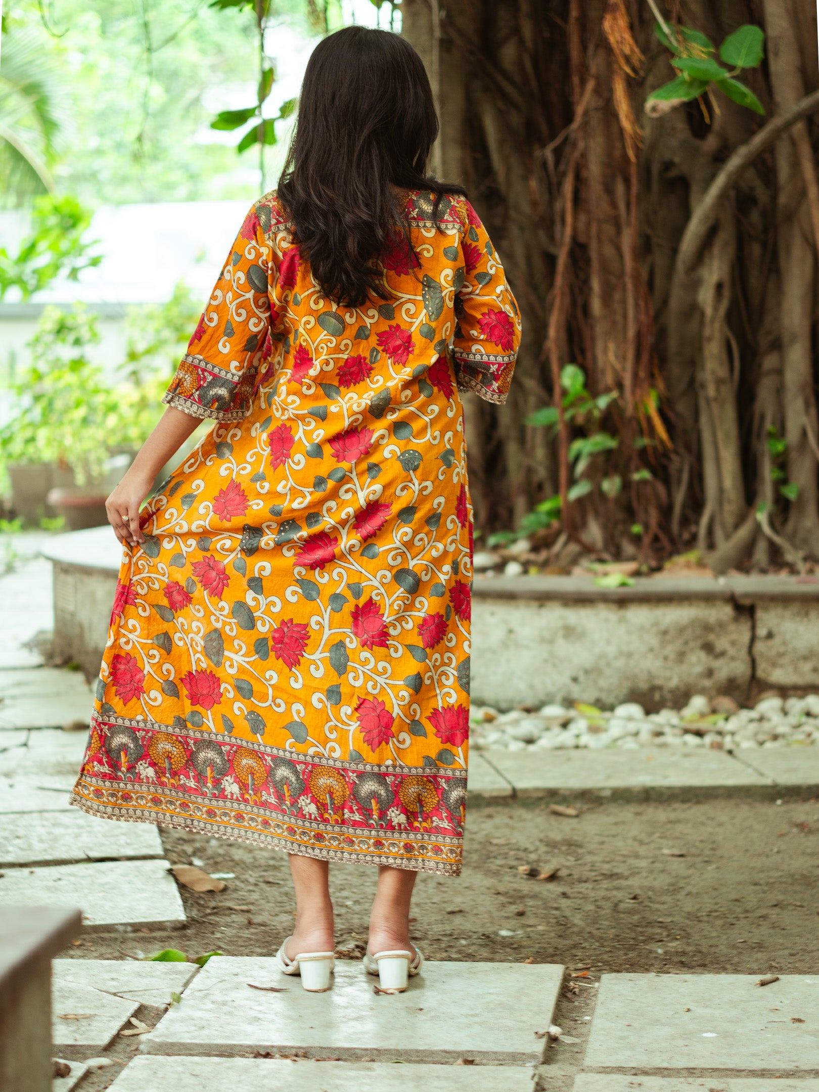 Kalamkari Kouture Cotton Dress