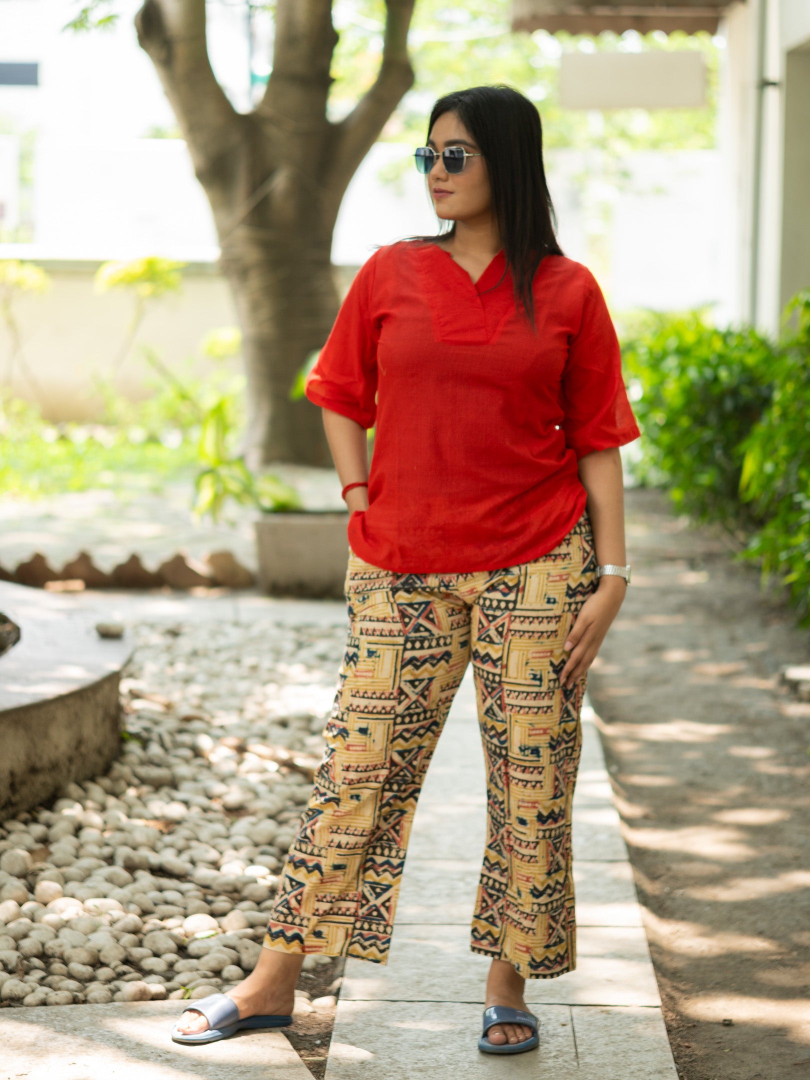 Khadi Kalamkari Co ord set