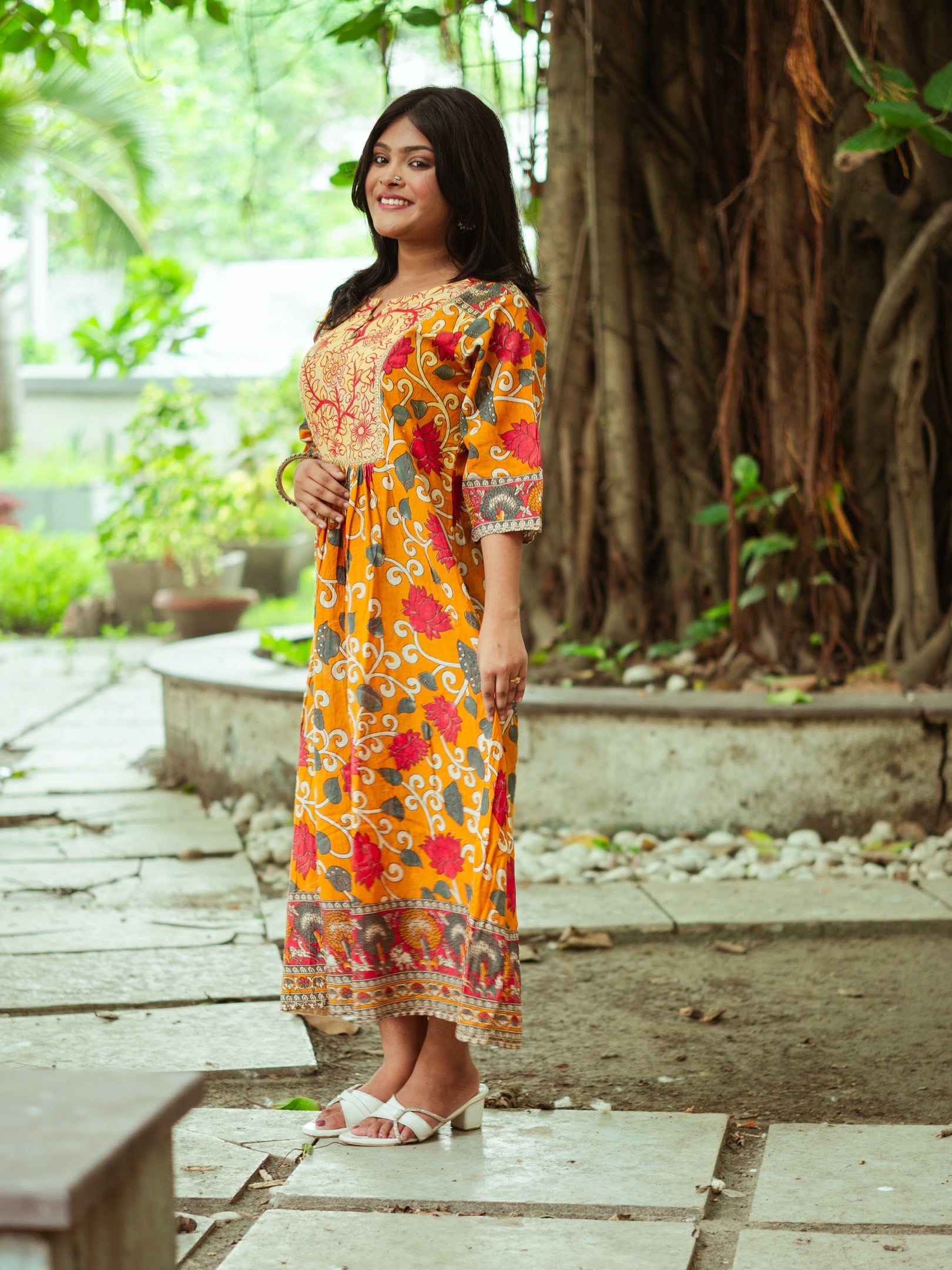 Kalamkari Kouture Cotton Dress