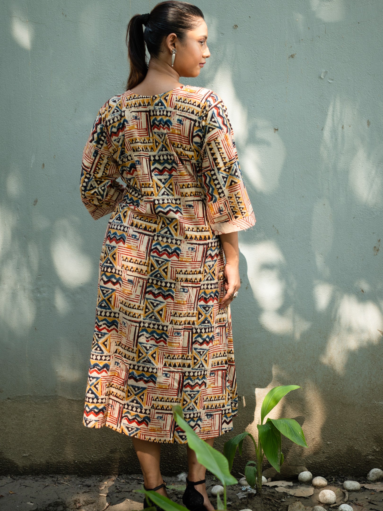 Kalamkari Designer Hand Block Cotton Dress