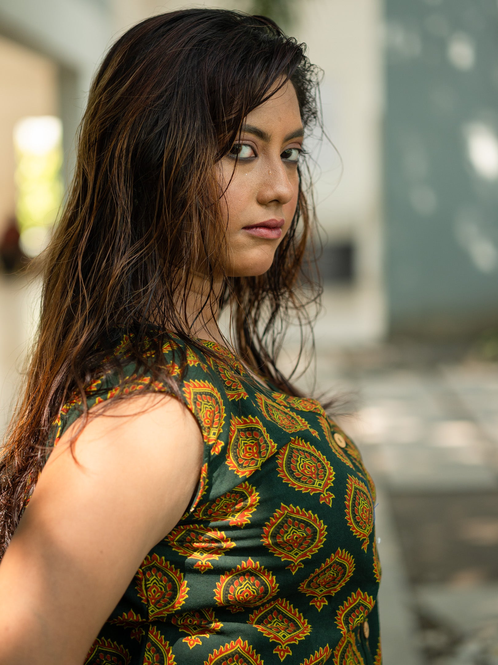 Sleeveless Jacket Top