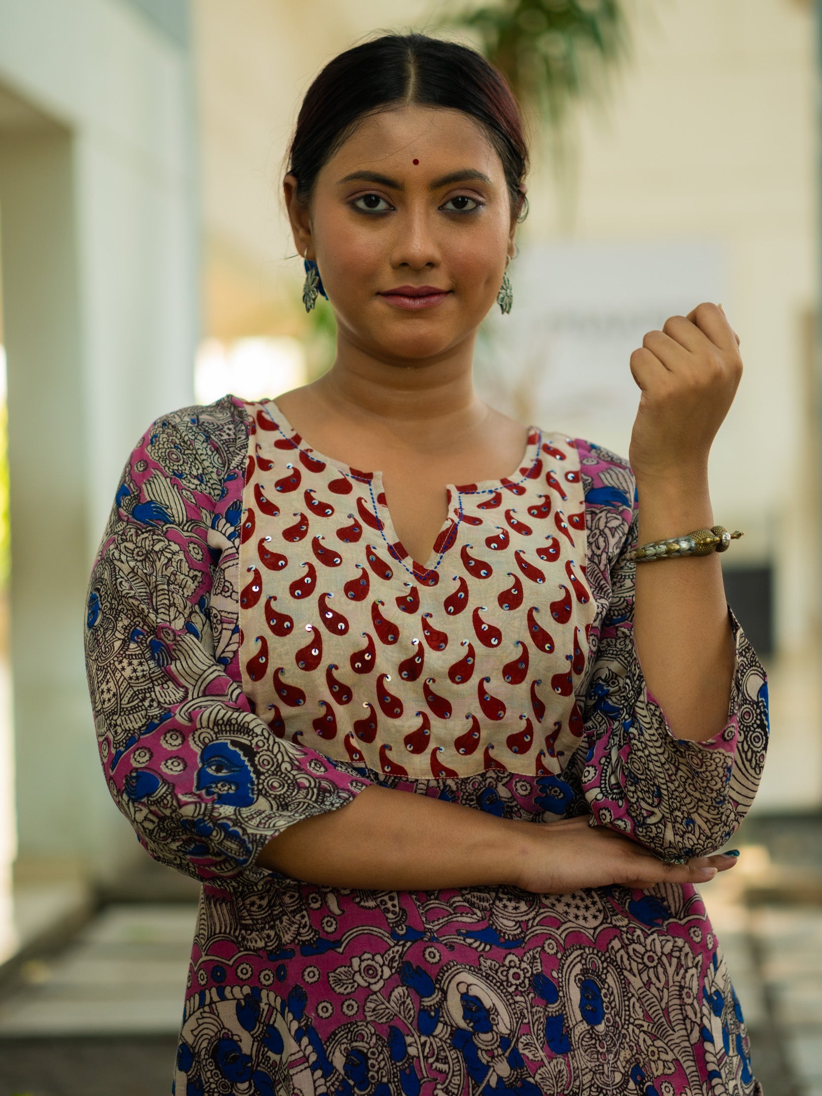 Rangrez Designer Kalamkari Cotton Kurta