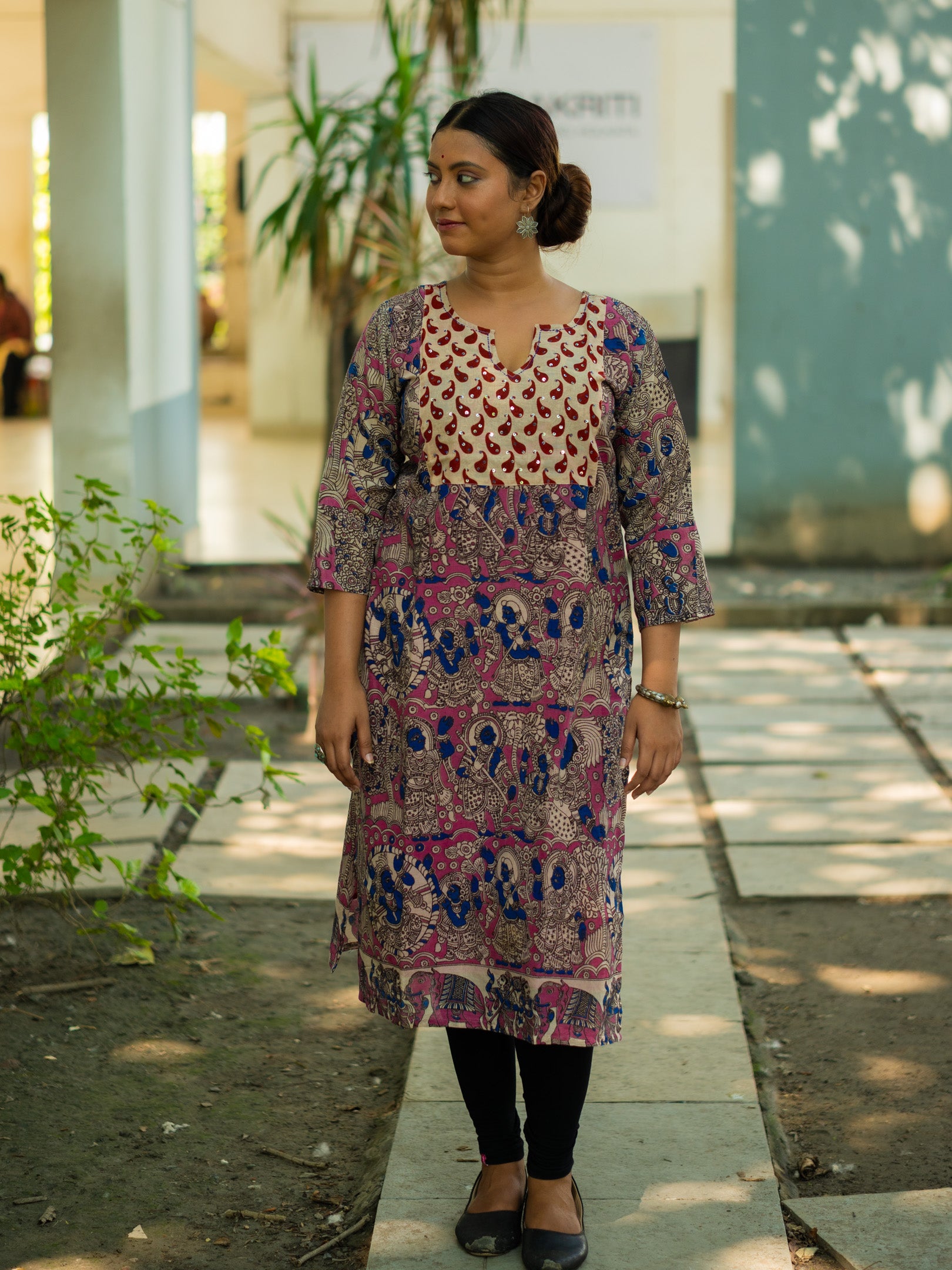 Rangrez Designer Kalamkari Cotton Kurta