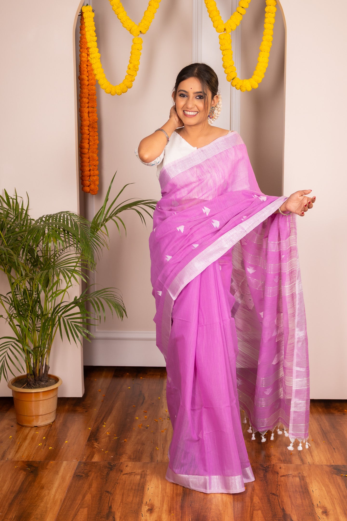 Deepanjali Silk Jamdani Saree