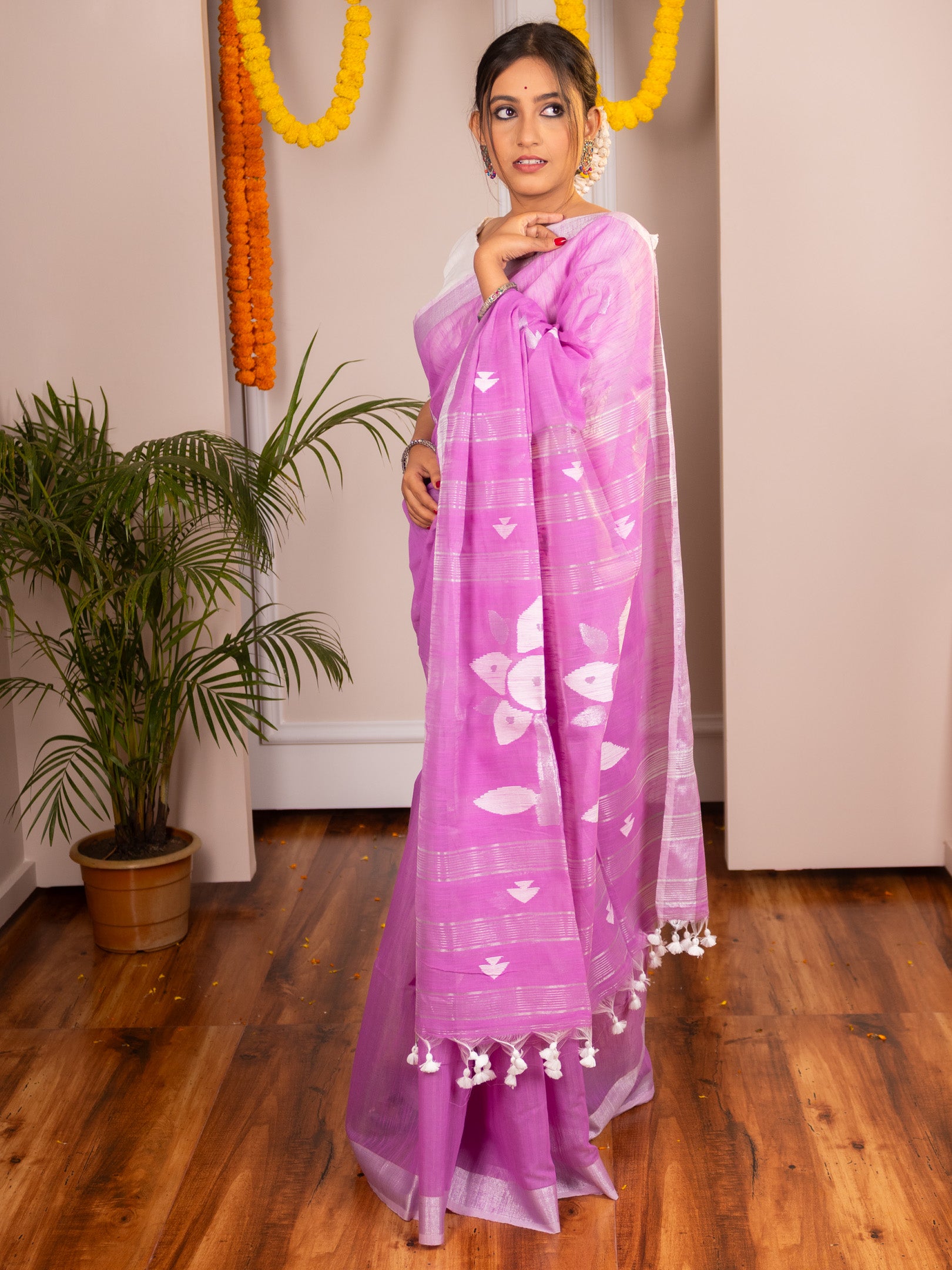 Deepanjali Silk Jamdani Saree