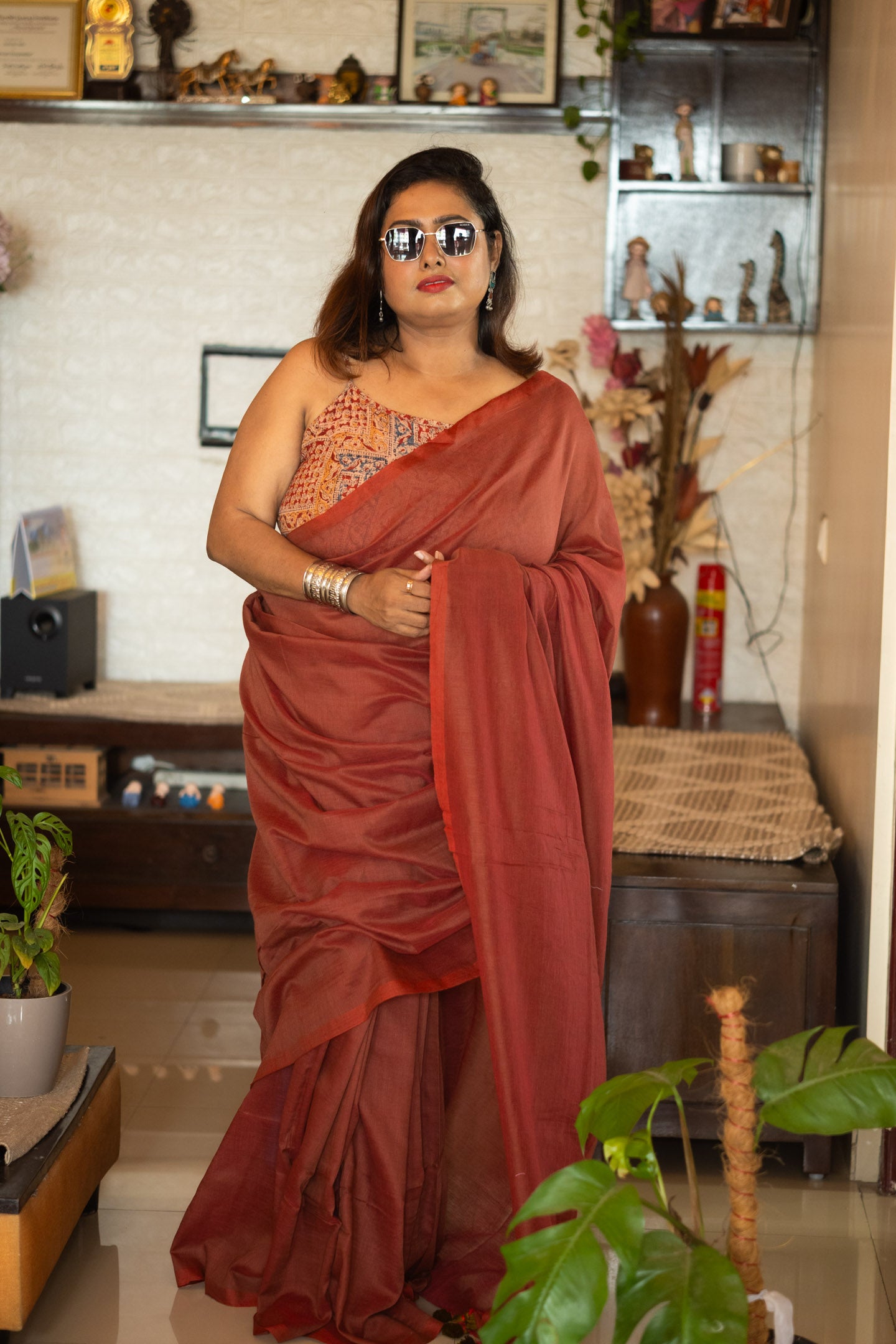 Azure Glow Pompom Drape