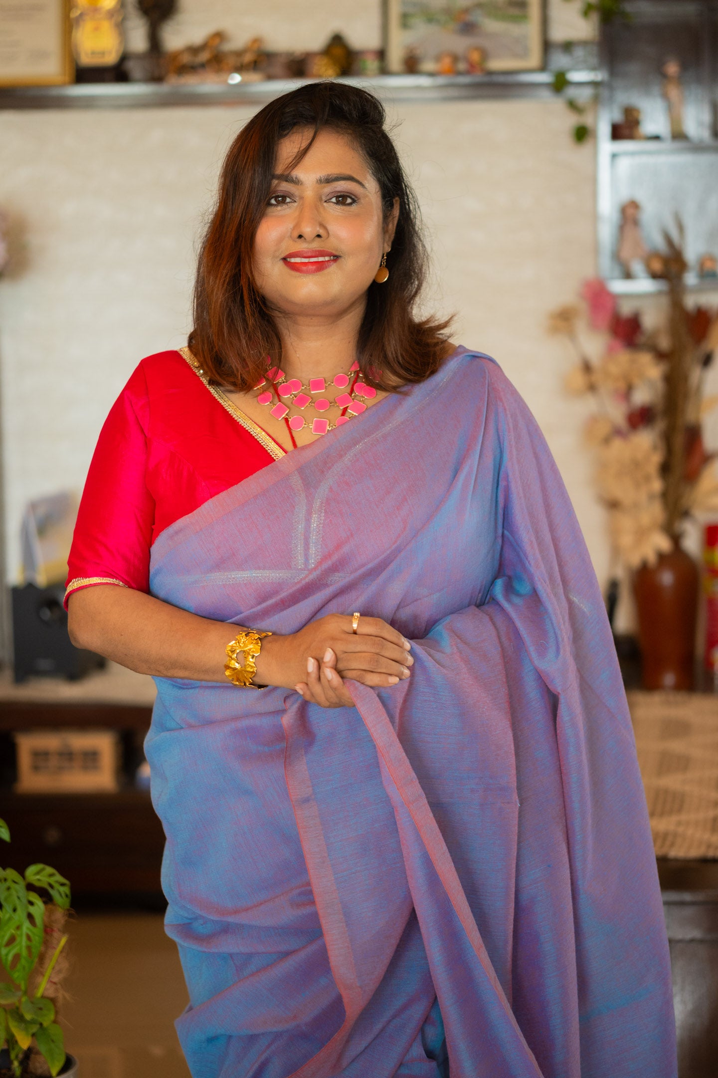 Royal Rhythm Linen Saree