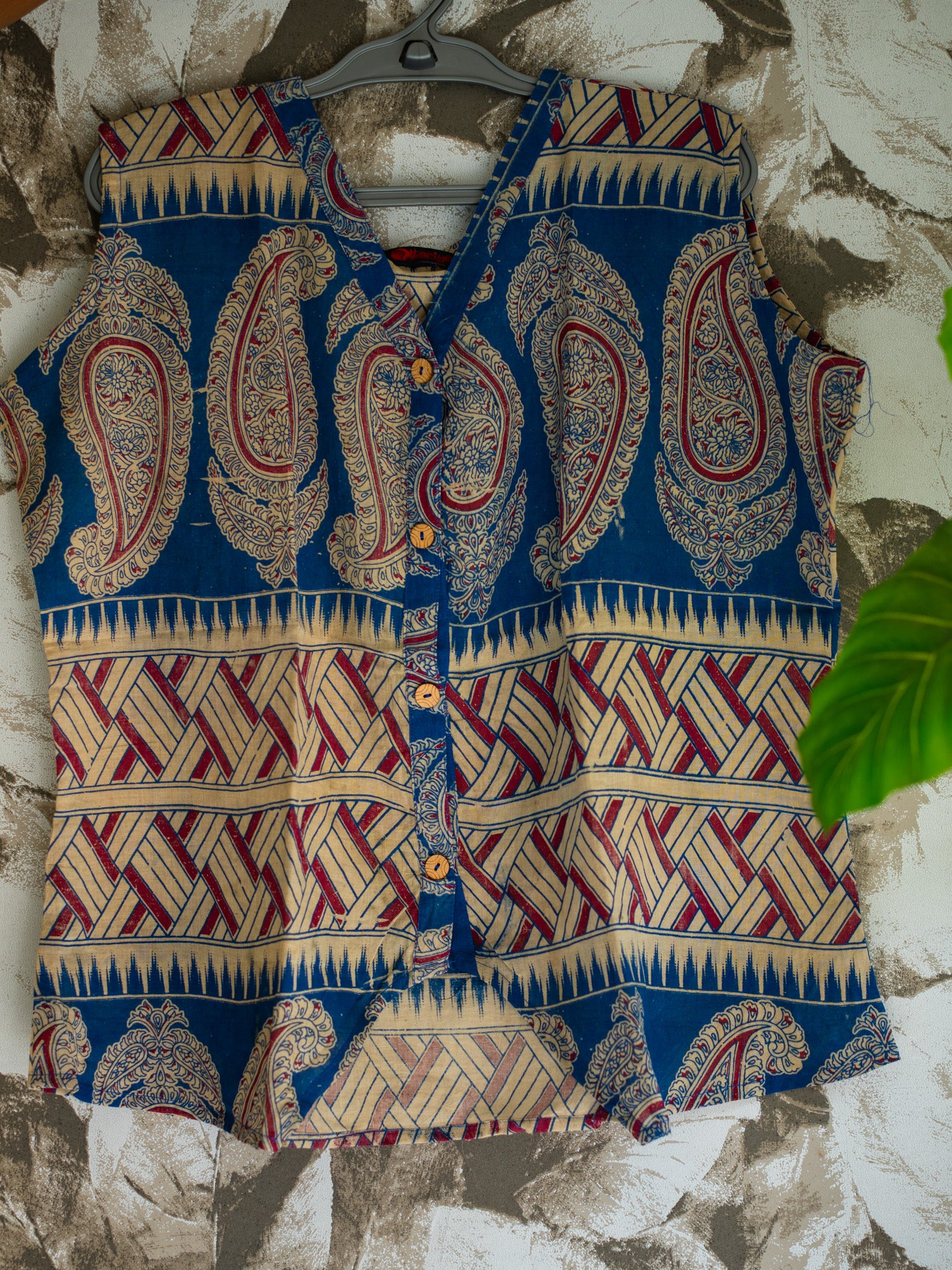 Kalamkari Sleeveless Top