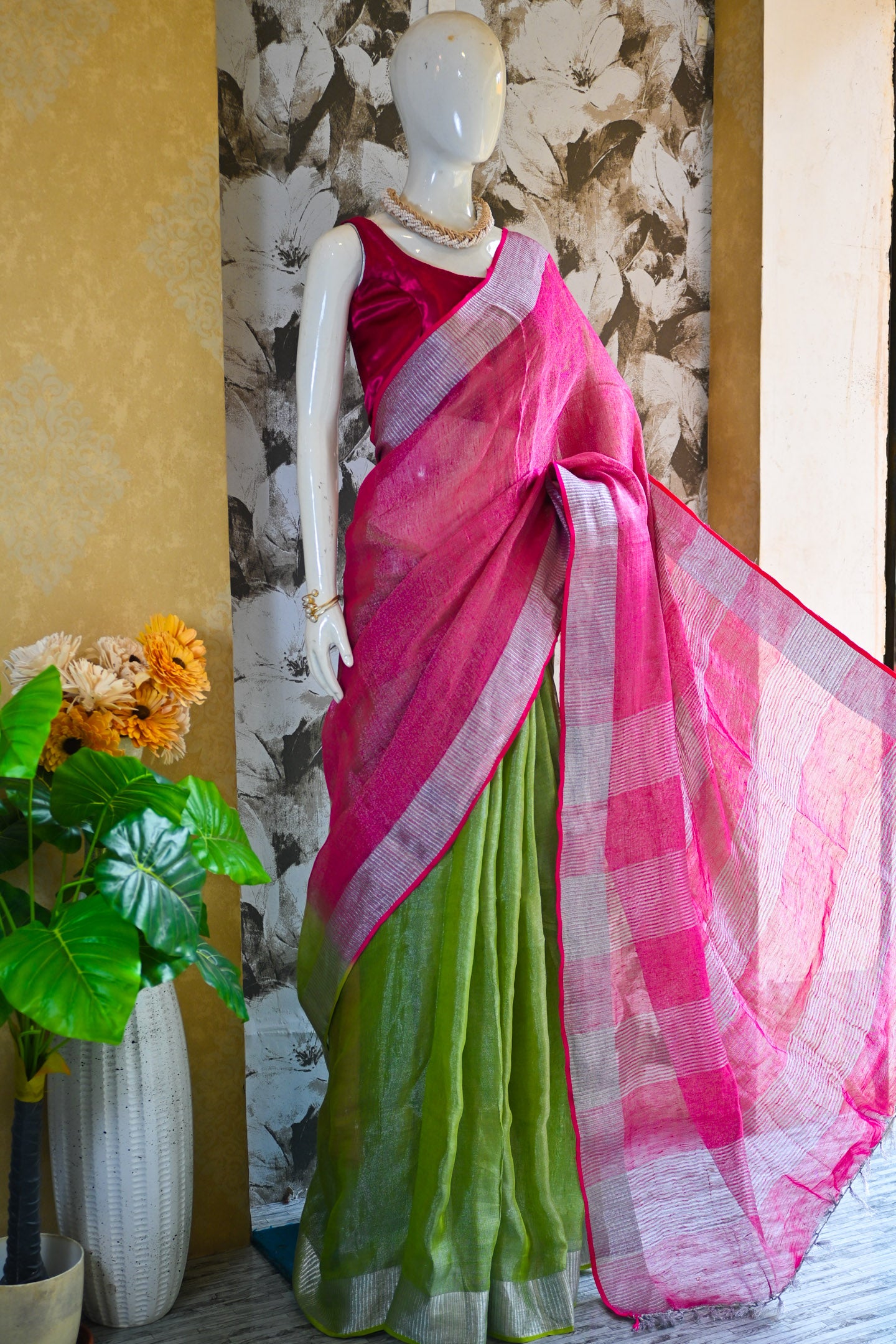 Candy Linen Saree