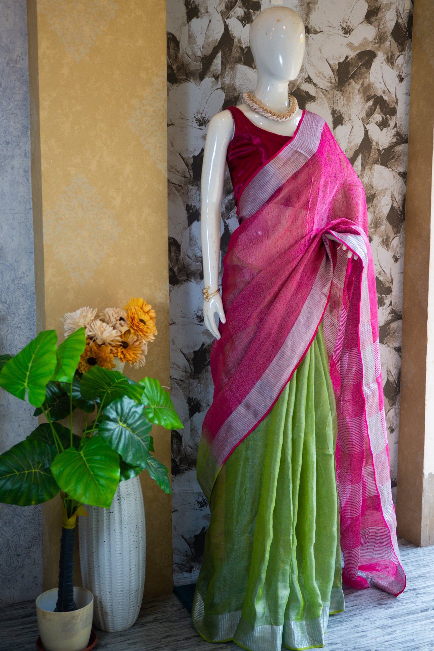 Candy Linen Saree