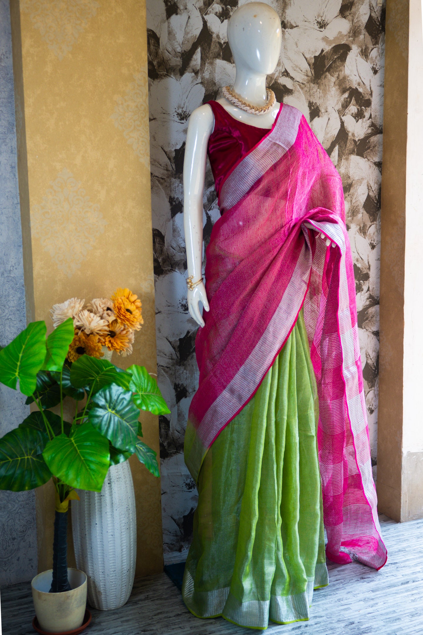 Candy Linen Saree