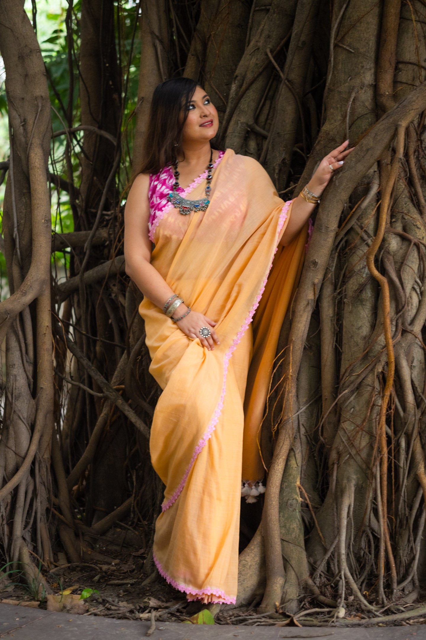 Chandan ful Saree